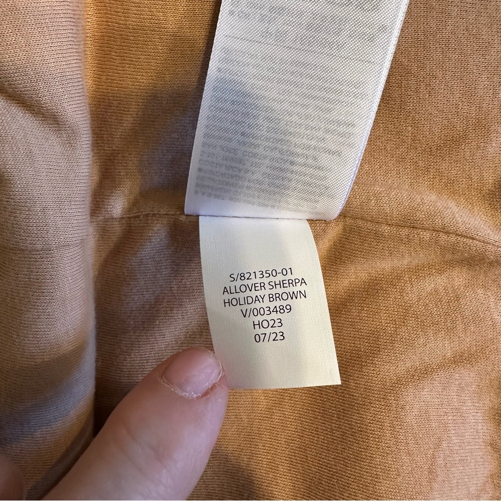 NWT Gap Cozy Tan Sherpa Hoodie - Picture 9 of 12